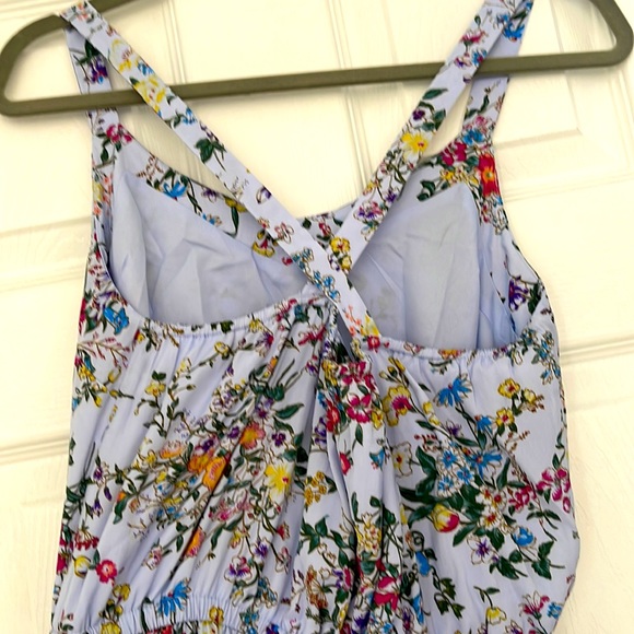 Floral midi dress, asymmetrical. - Picture 2 of 8